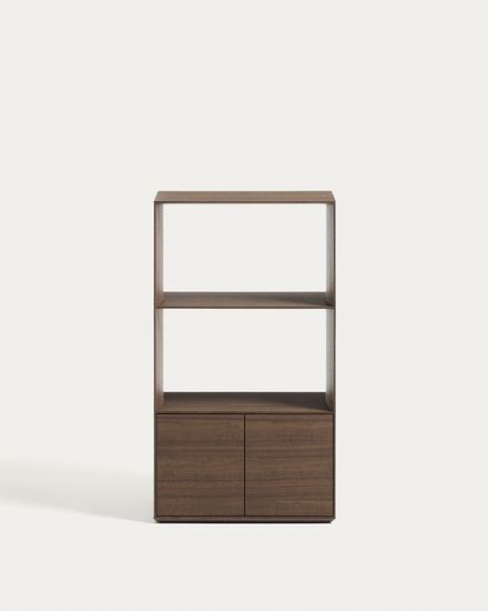 Стеллаж Visala с 1 открытой полкой из шпона ореха, 60 x 106 см
