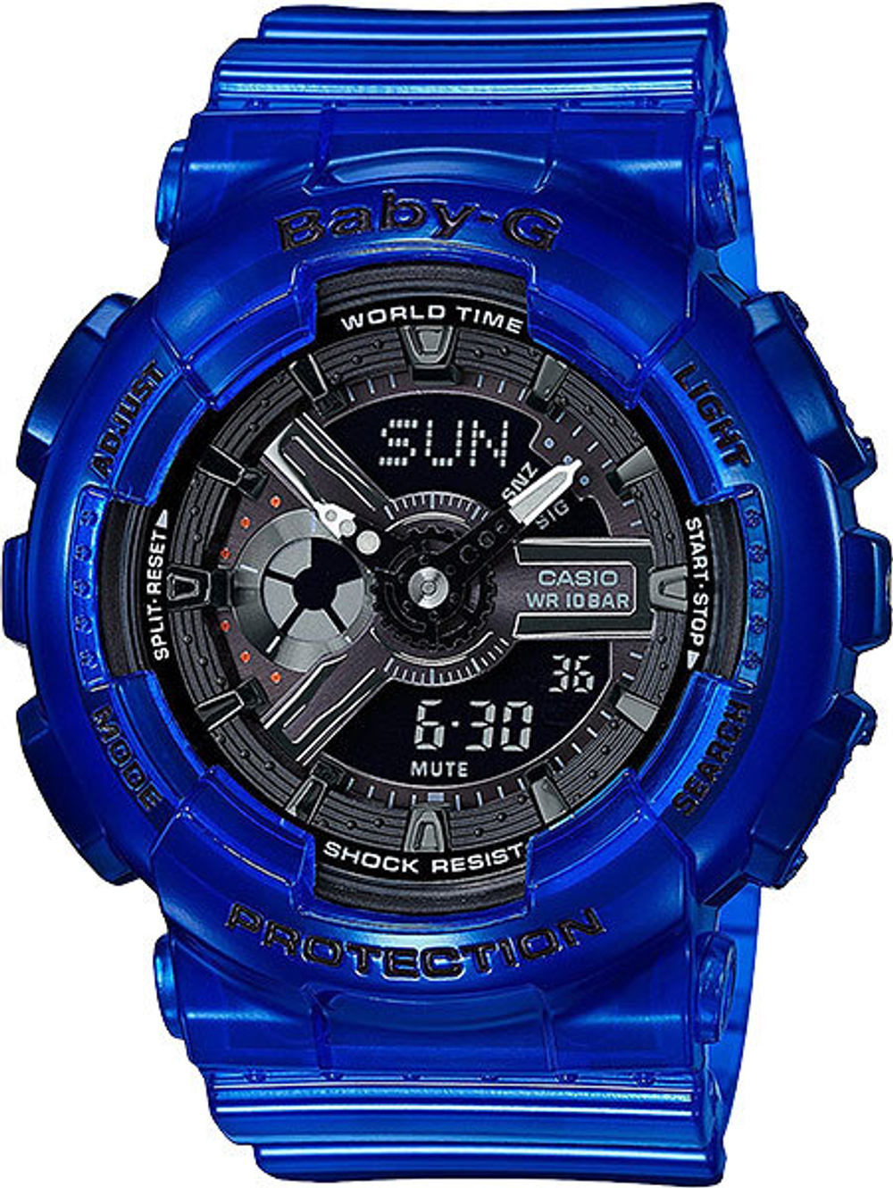 Японские наручные часы Casio BA-110CR-2A с хронографом