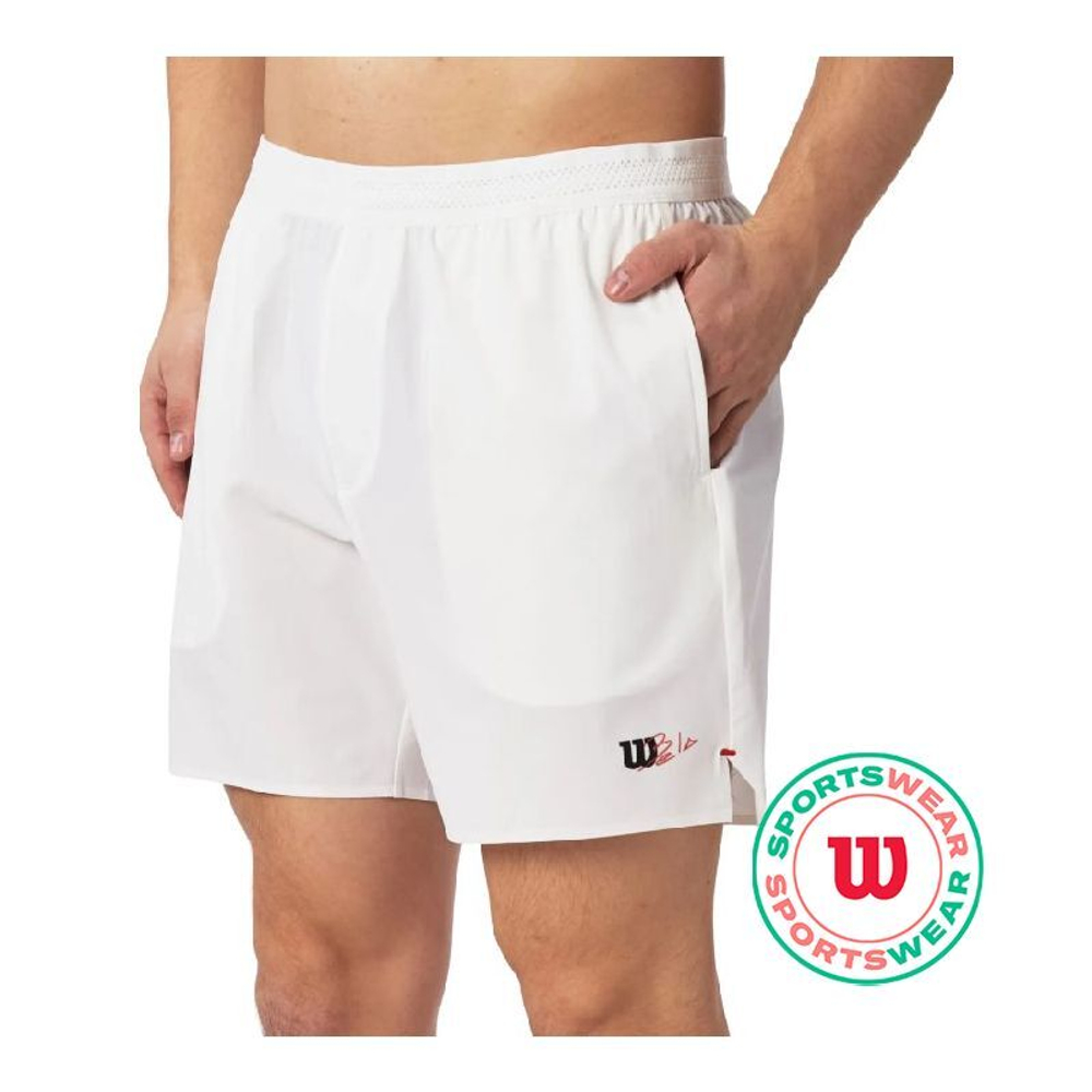 Мужские теннисные шорты Wilson Tournament Short 7" - белый
