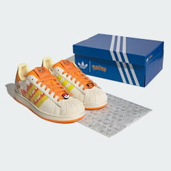 Adidas Кроссовки Pokémon Superstar II, белый/оранжевый