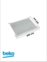 СТЕКЛЯННАЯ ПОЛКА В СБОРЕ G54 4564180200 Beko