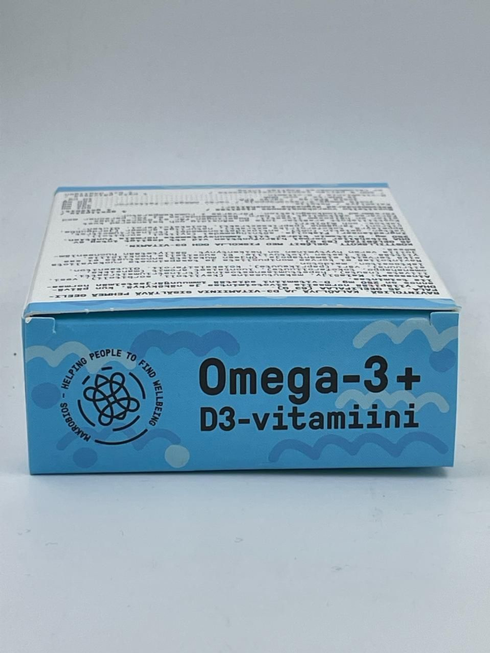Makrobios Junior Омега 3 и D3 (10 мкг) с клубничным вкусом для детей, 1 уп. (45 жевательных табл.) (из Финляндии)