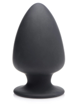 Черная мягкая анальная пробка Squeezable Medium Anal Plug - 11 см. (Цвет: черный)