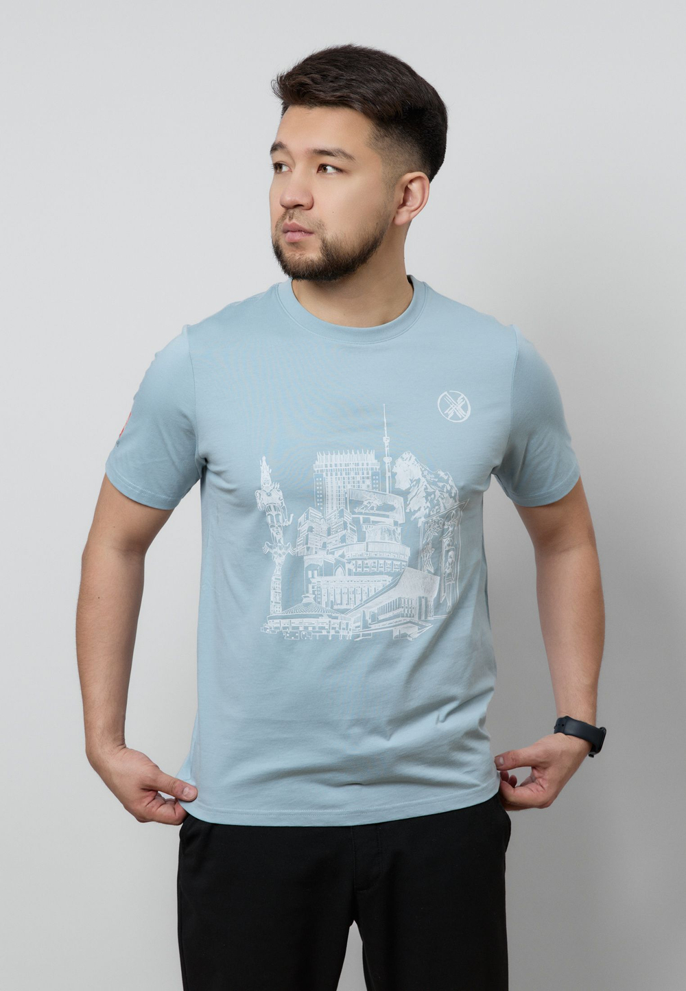 Футболка ALMATY MS LIGHT BLUE