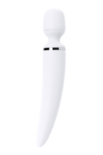 Нереалистичный вибратор Satisfyer Wand-er Woman, ABS пластик, белый, 34 см