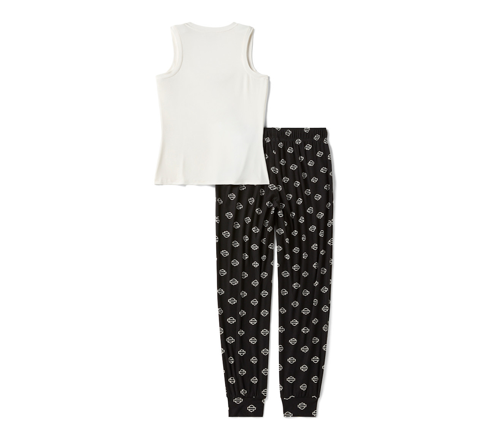 Комплект Women's Open Bar & Shield AOP Tank & Pant Set Harley-Davidson
