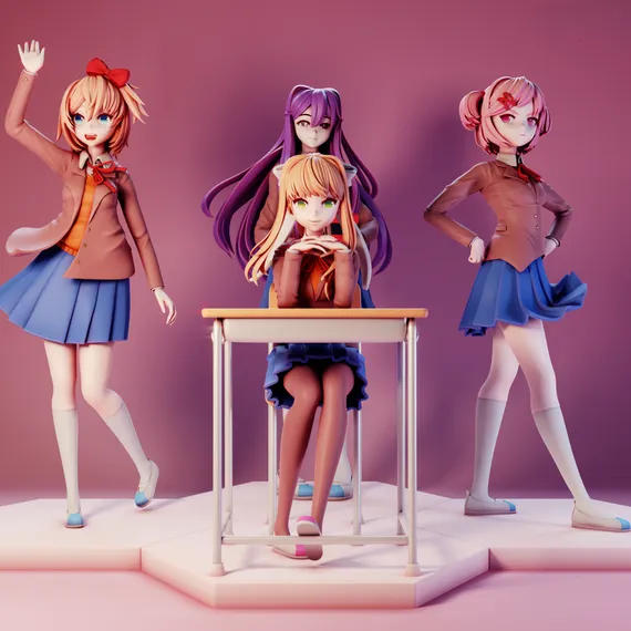 DDLC Girls Set - Doki Doki Literature Club