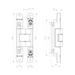Петля скрытой установки U3D2400.VPG BL черный TECH