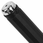 Ручка шариковая масляная BRAUBERG "Techno-X 925", 1шт, СИНЯЯ, корпус черный, серебристые детали, линия 0,5 мм, 144224