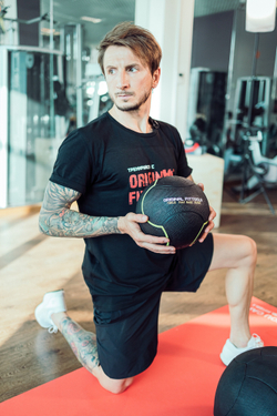 Мяч тренировочный черный 4 кг