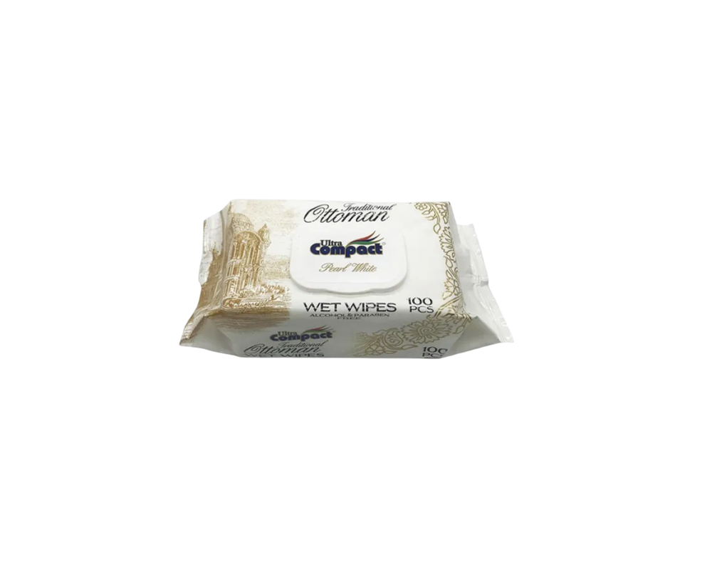 Влажные Салфетки Ultra Compact Ottoman Pear White Series 100шт