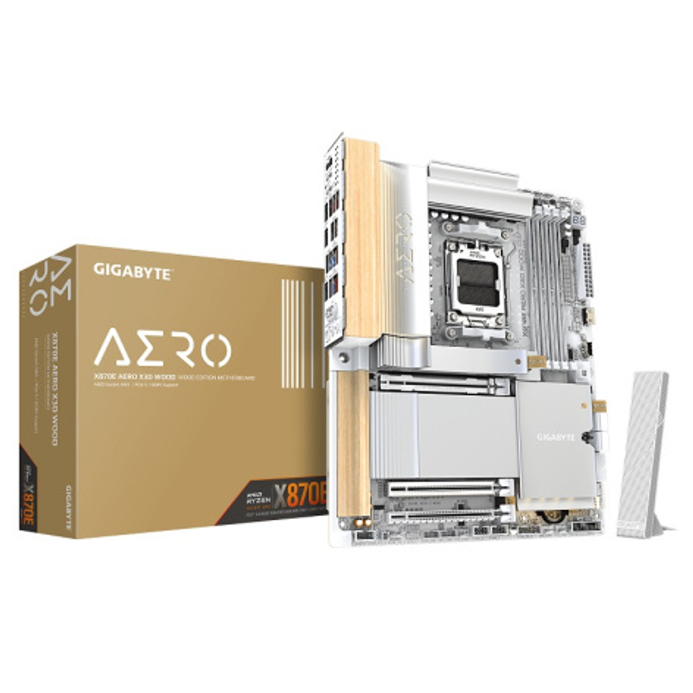 Материнская плата ATX GIGABYTE X870E AERO X3D WOOD