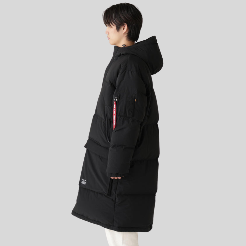 Пуховик Alpha Industries Long Puffer Parka Black (Черная)