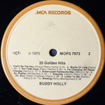 Buddy Holly - 20 Golden Hits By Buddy Holly (Швеция 1977г.)