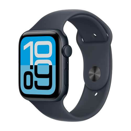 Умные часы Apple Watch SE 3 (2025) GPS, 44mm, Midnight Aluminium Case with Midnight Sport Band, S/M