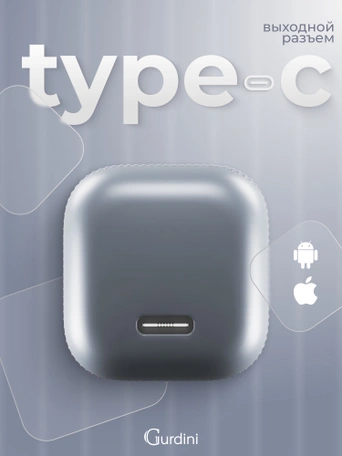 Сетевая зарядка Gurdini Mini Wave 20W USB-C ( 1 port) cерый