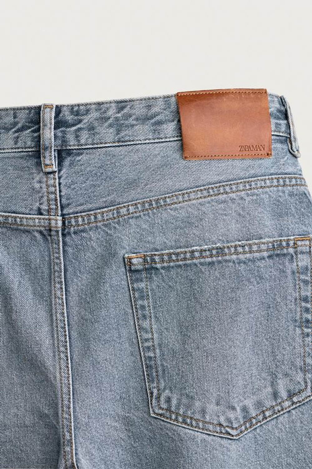 ZARA ДЖИНСЫ STRAIGHT BARREL, СИНИЙ