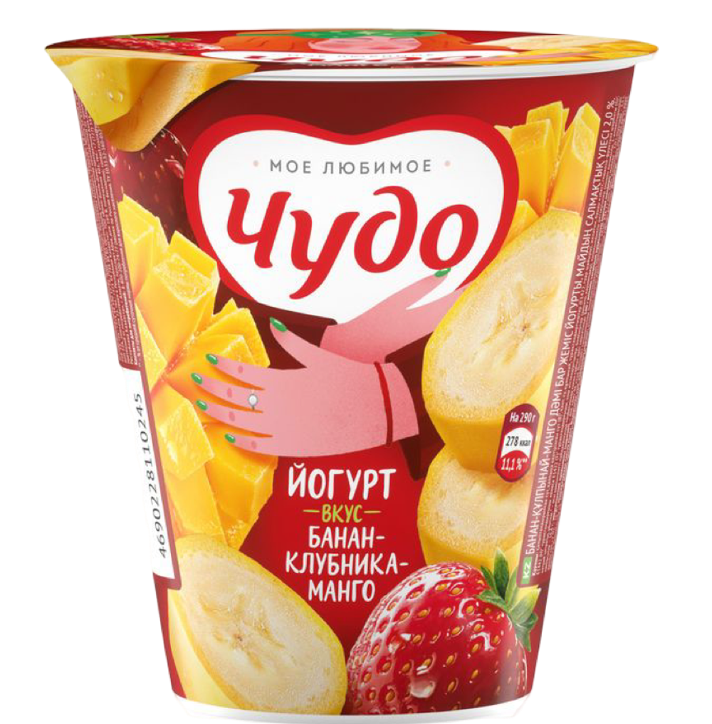 Чудо ЙогФр БанКлубМанго 2% 290г МСТ 8Х