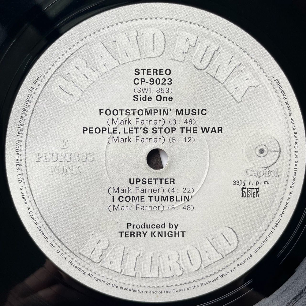 Винтажная виниловая пластинка LP Grand Funk Railroad E Pluribus Funk (Japan 1971) Loneliness