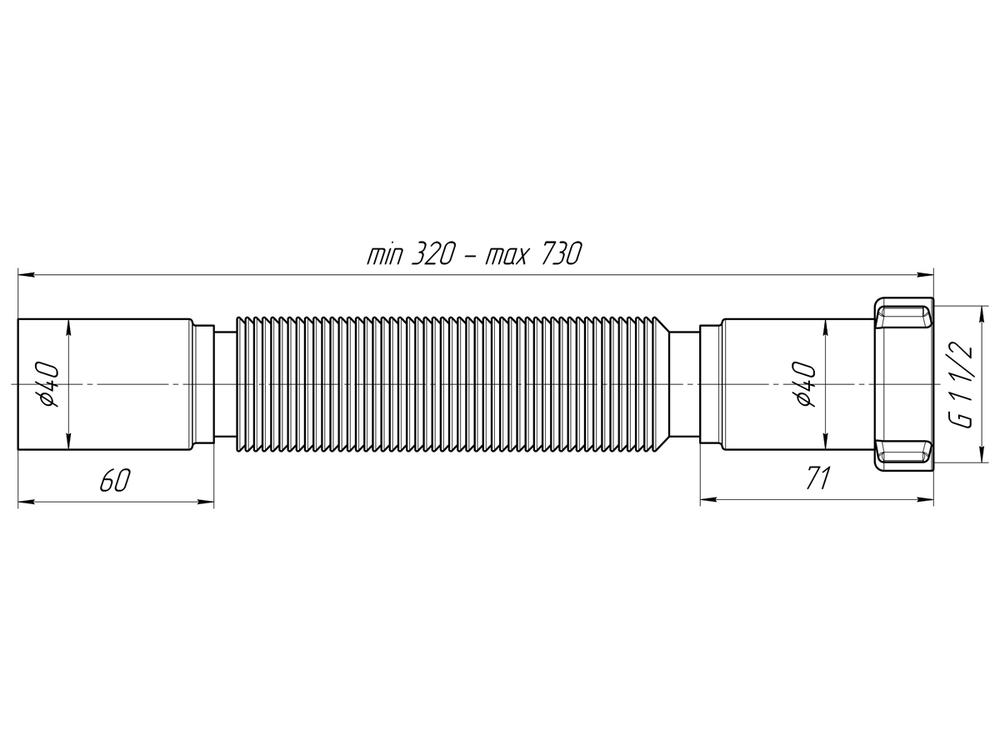 Гофра Ани 1 1/2"*40 K104 АНИ пласт
