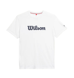 Мужская теннисная футболка Wilson Easy Street - белый (РАЗМЕР M)
