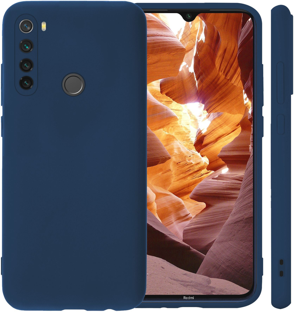 Мягкий Soft Touch чехол из силикона для XIAOMI REDMI NOTE 8T с бархатной подкладкой