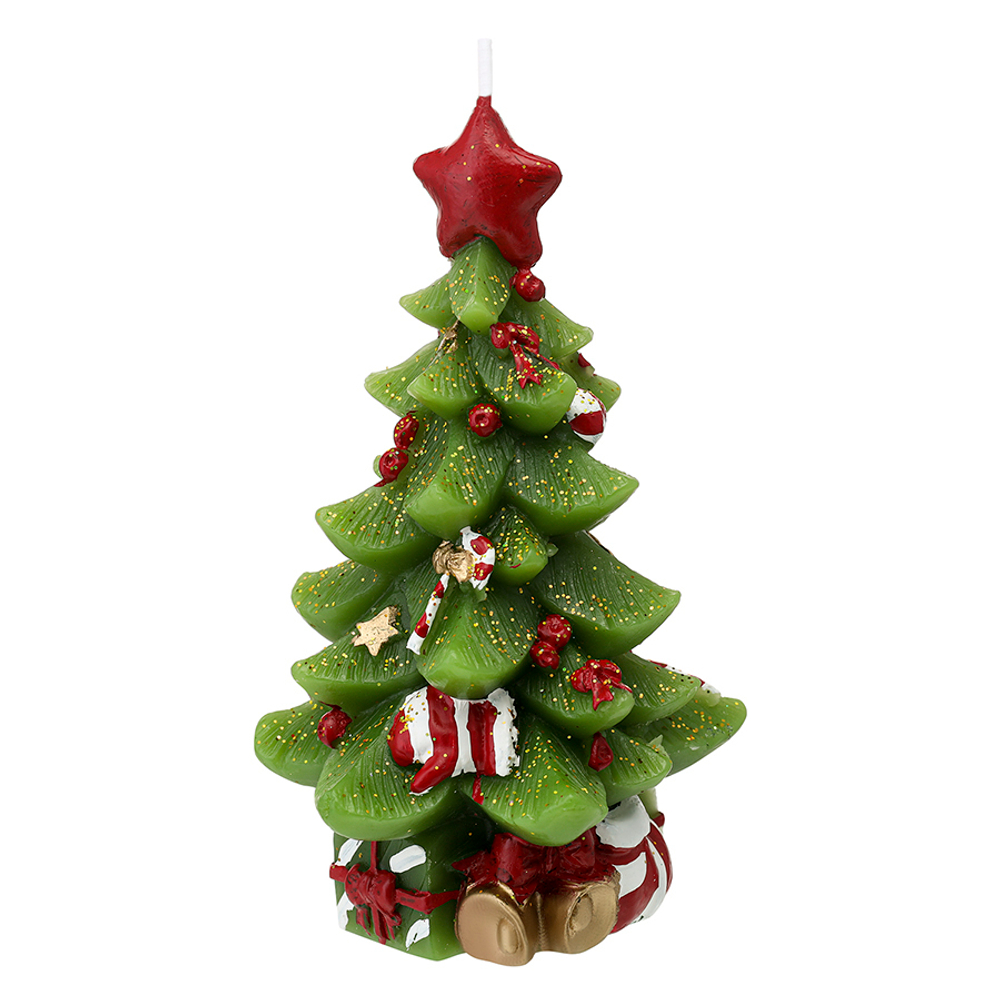 Свеча декоративная green miracle из коллекции new year essential, 18 см
