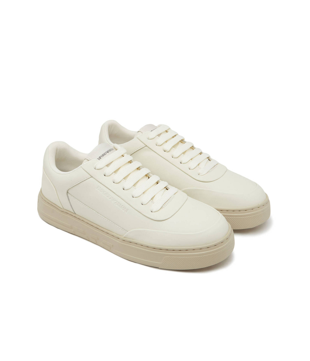 Кожаные кроссовки Emporio Armani - белый(X4X645 XN013)