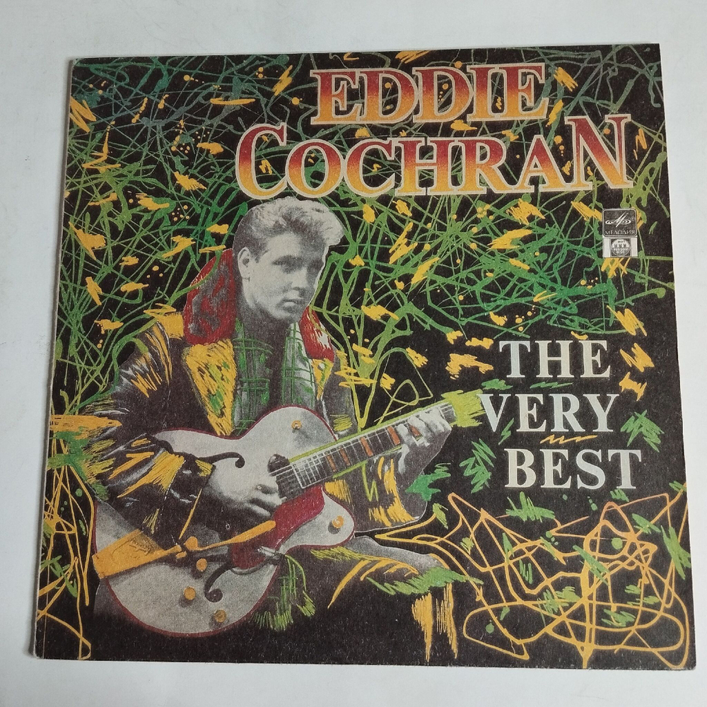 Винтажная виниловая пластинка LP Eddie Cochran The Very Best (Россия 1992)