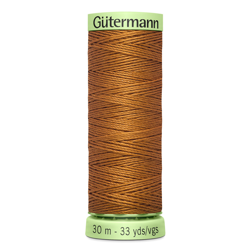 Нить Top Stitch 30/30 м для декоративной отстрочки, Gutermann, 448 шоколадная охра