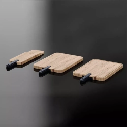 Доска разделочная 43x24x2.4см Trebonn Chopping boards and Knives черная