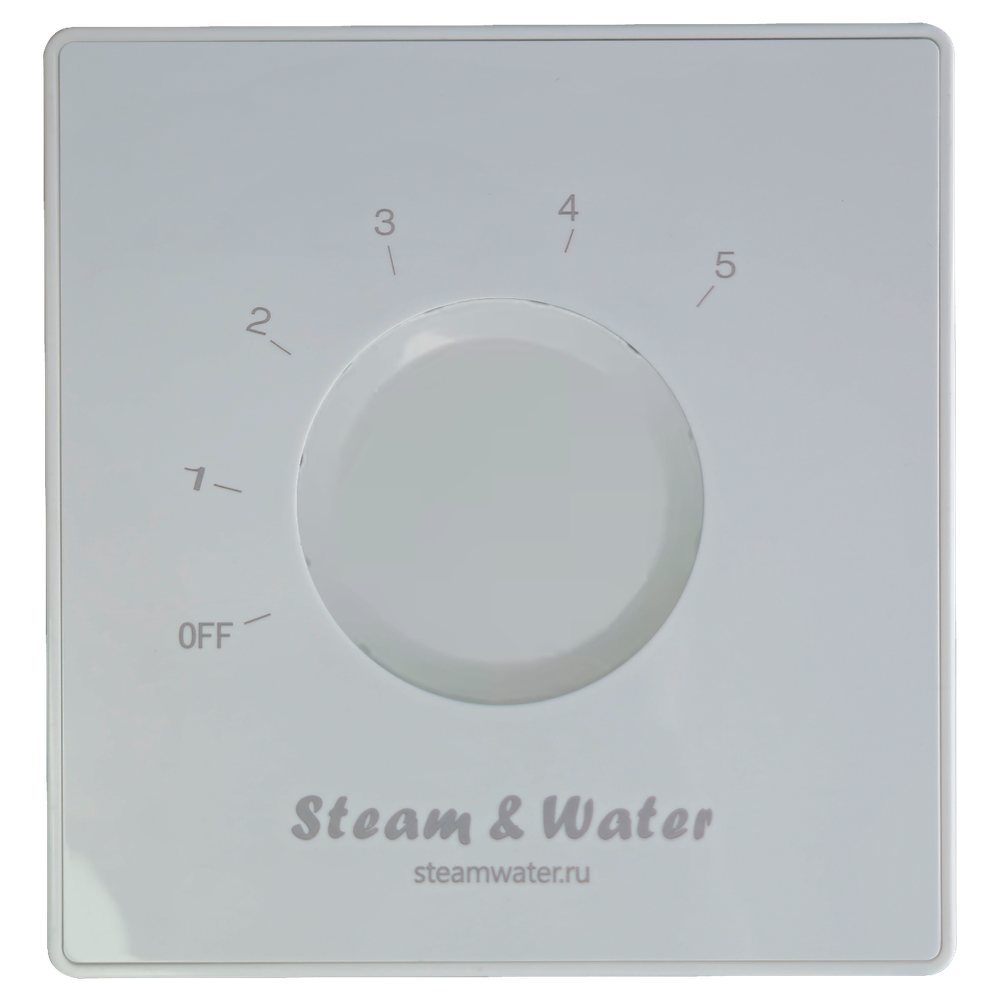Настенный регулятор громкости звука настенный Steam&water SOUND CONTROL White 230 (Цвет белый, 5 уровней громкости, 4-8 Ом, 30W)