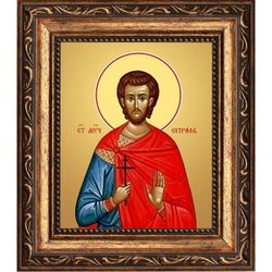 Евграф Александрийский мученик. Икона на холсте.