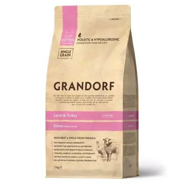 Grandorf Сухой корм для котят Ягненок с Индейкой