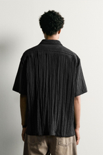 РУБАШКА RELAXED FIT С РЕЛЬЕФНЫМ ЭФФЕКТОМ — ZARA