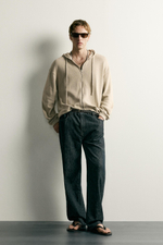 ТРИКОТАЖНОЕ ХУДИ СВОБОДНОГО КРОЯ — ZARA