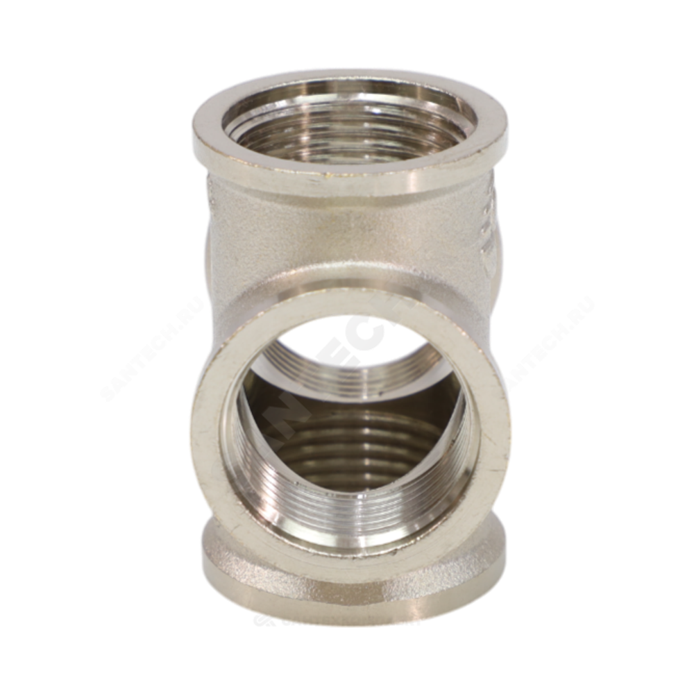 Крест латунь никель Ду 15 (1/2") ВР VALFEX VF.760.N.012