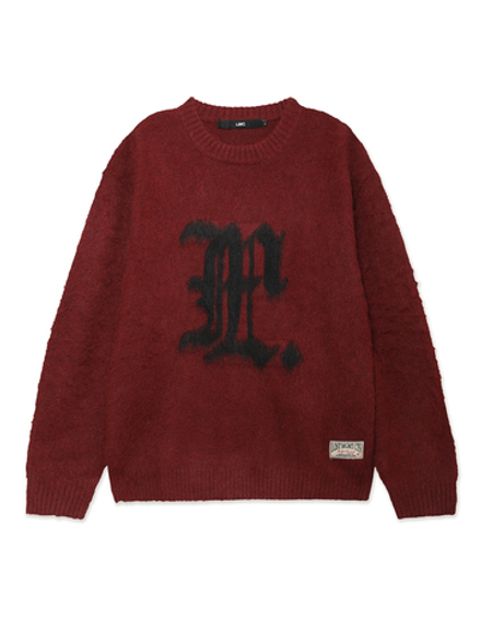 Мужской Свитер (Round-neck) Gothic Logo Brush