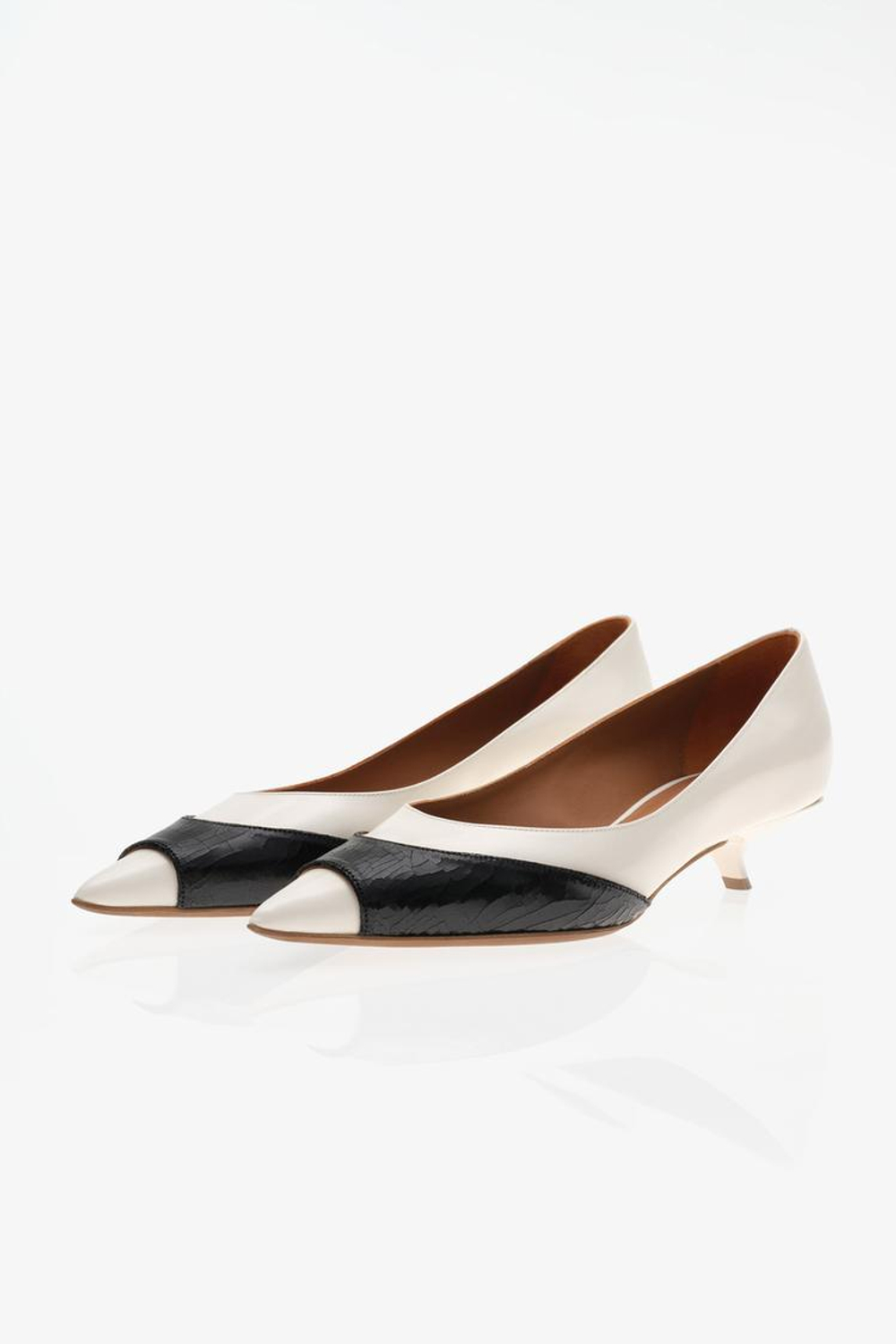 ZARA X JOHN GALLIANO КОЖАНЫЕ ТУФЛИ, РАЗНОЦВЕТНЫЙ