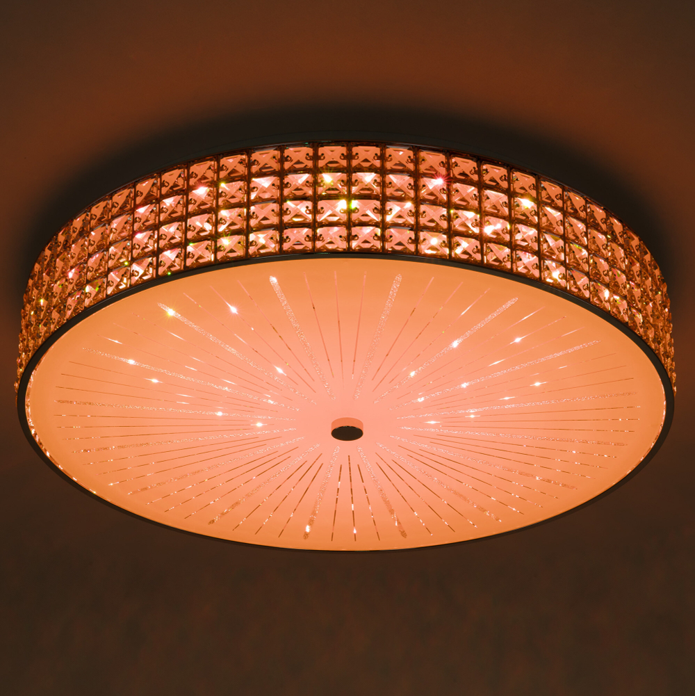 Citilux Портал CL32410G1 LED RGB Люстра хрустальная с пультом Хром