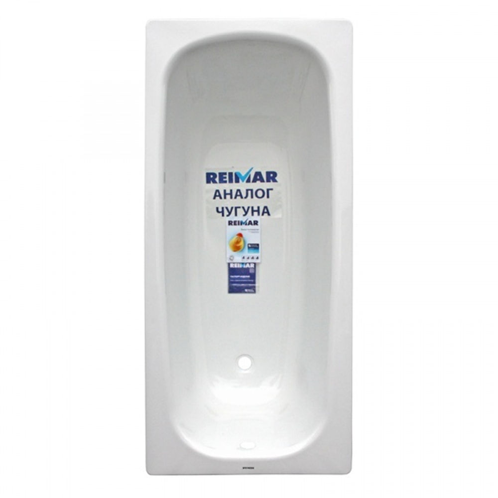 Стальная ванна ВИЗ Reimar (Реймар) 120x70, с ножками