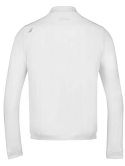 Кофта для мальчика теннисная Babolat Play Jacket Junior - белый