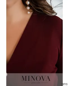 Платье 3121Б-бордо Minova