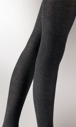 Теплые колготки Small Diamond Opaque Tights (Размер: M-L) (Цвет: темно-серый)