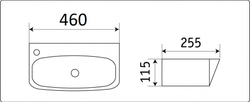 Умывальник CeramaLux 9055RAX