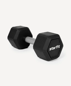 Гантель гексагональная обрезиненная PRO Starfit
