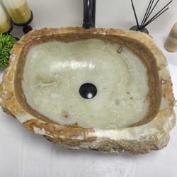 Купить Раковина из оникса Erozy Green EO-00444 50x42x15см