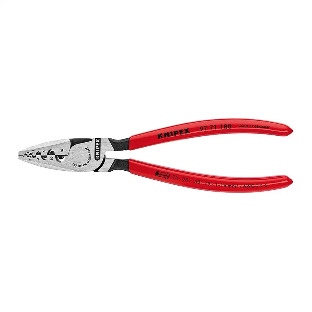 Инструмент для обжима контактных гильз 180 мм Knipex 97 71 180