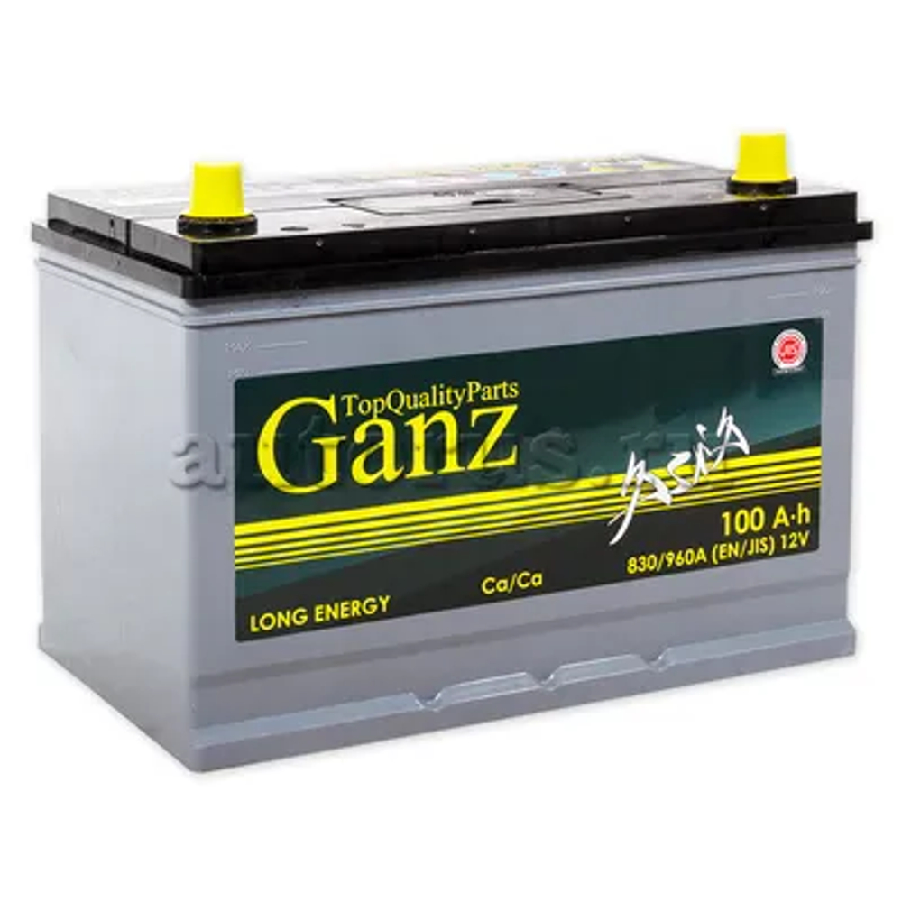 Аккумулятор 6CT-100 А.ч., о.п., R+, GANZ ASIA
