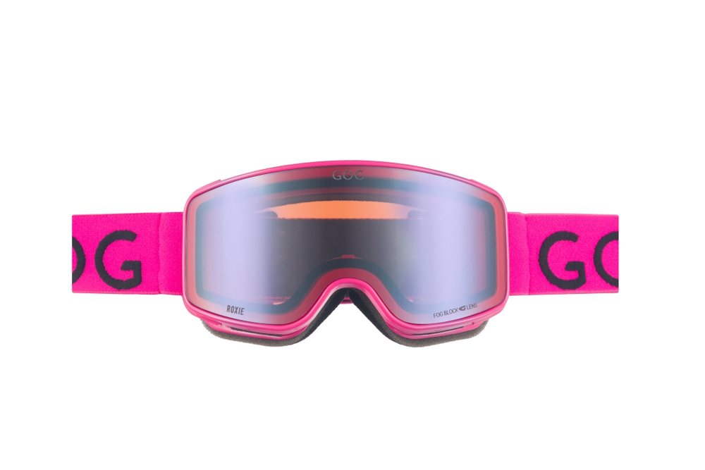 Горнолыжная маска GOG Roxie / Neon Pink / Reflex Silver / для детей до 10 лет